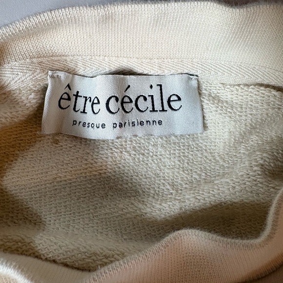être cécile Iconic French Bulldog Graphic Sweatshirt - Off-White/Cream - Picture 2 of 4